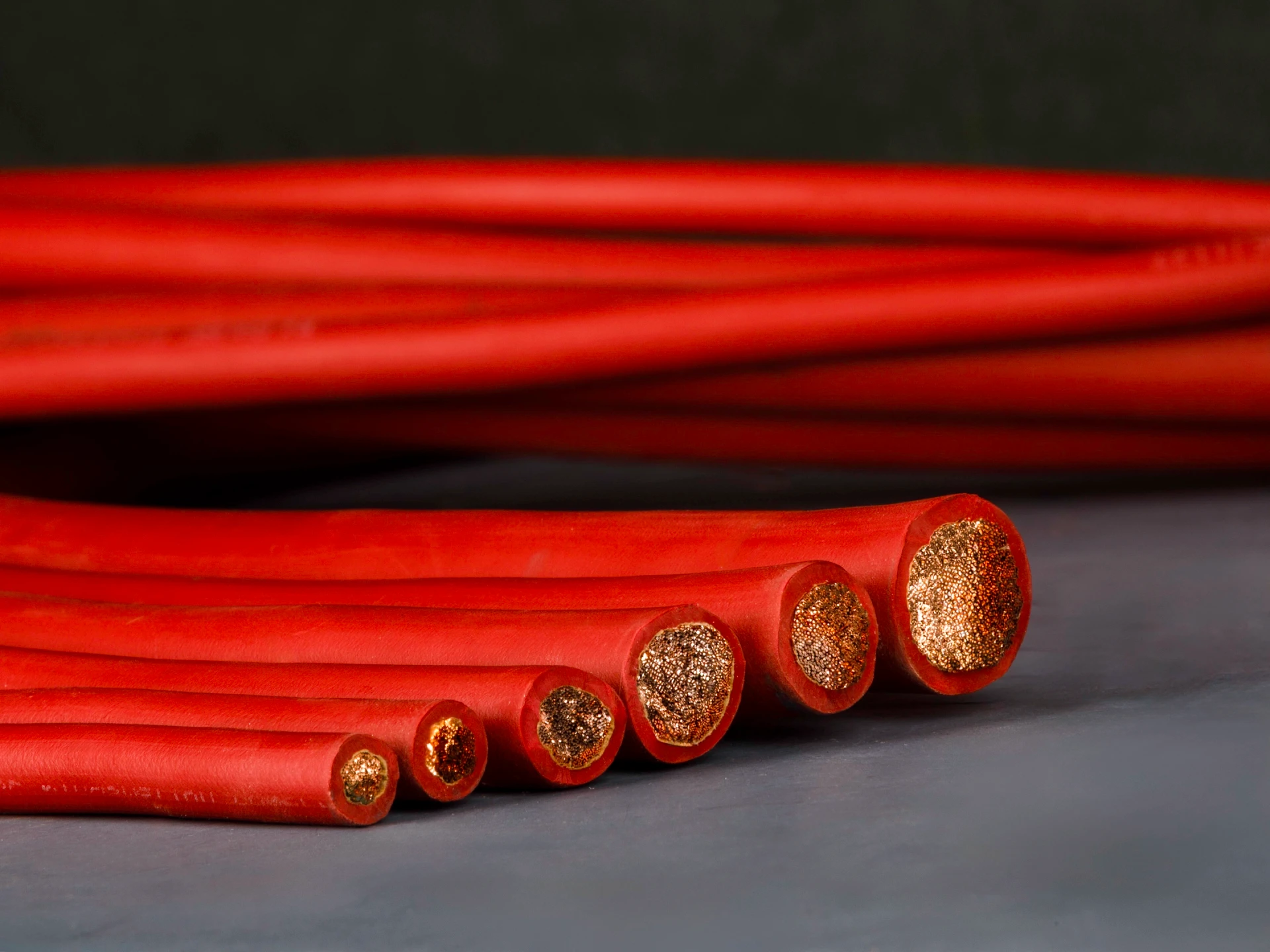 Spools of wire in various different gauges